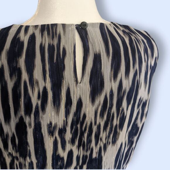 Jones NY Sleeveless Animal Print Top Size 14 - Picture 4 of 6